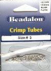 #3 Beadalon Silver Crimp Tubes. 2.0mm 1.5gram